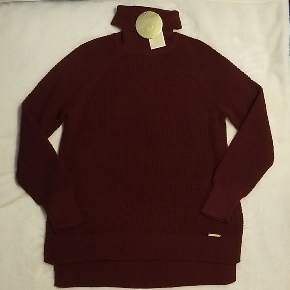 🆕️ Maroon Knit Michael Kors Turtleneck Sweater